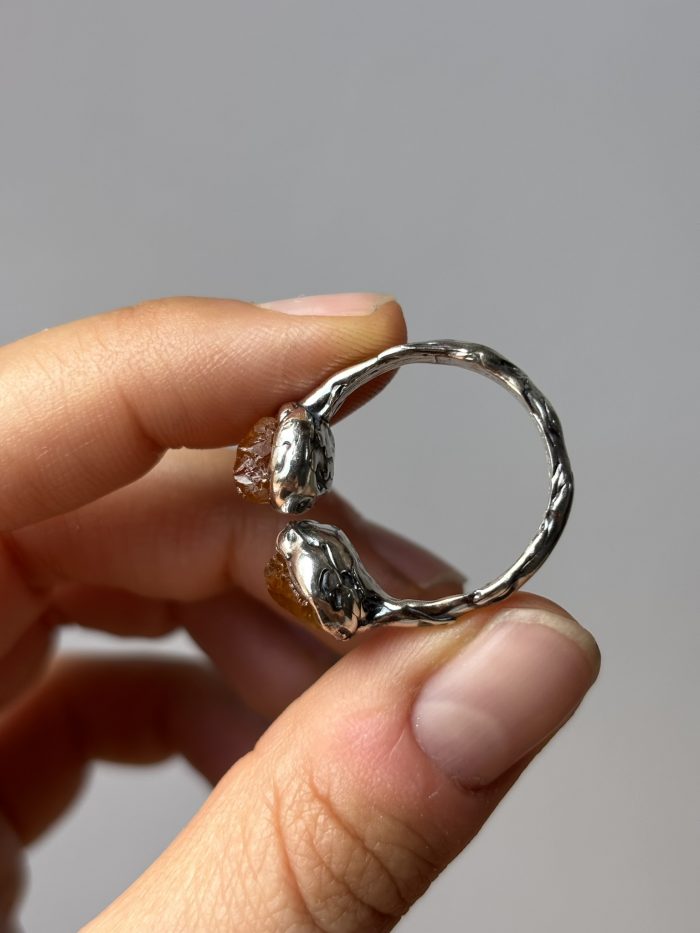 Anillo Gaia con citrino - Imagen 4