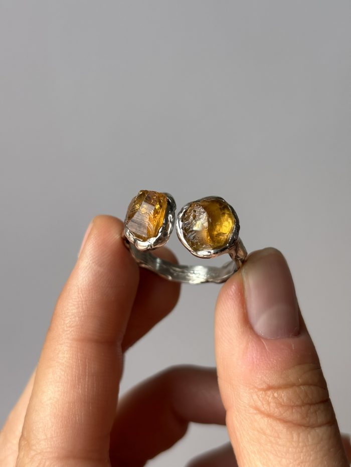 Anillo Gaia con citrino - Imagen 5